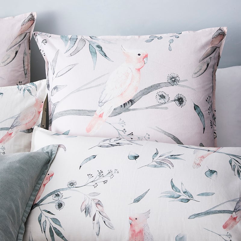 Cockatoo White Quilt Cover Set + Separates