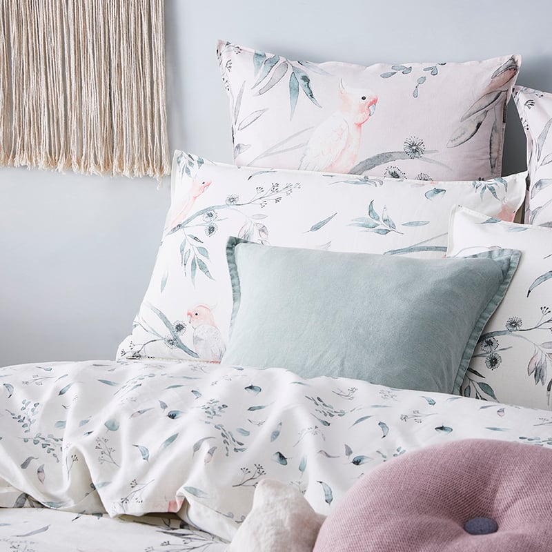 Cockatoo White Quilt Cover Set + Separates