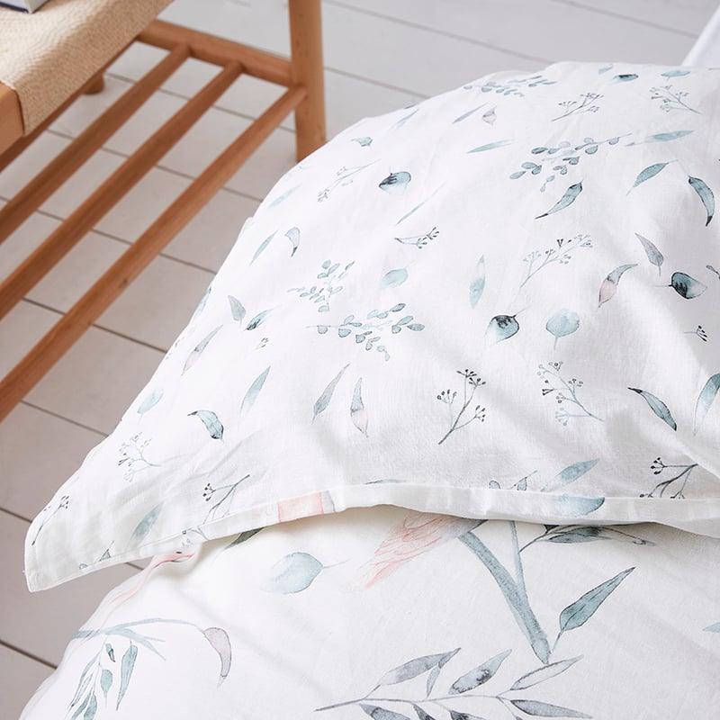 Cockatoo White Quilt Cover Set + Separates