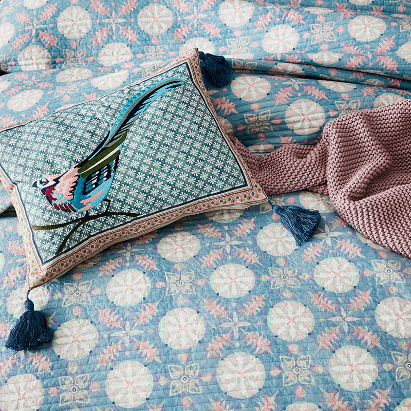 Sienna Teal Quilted Quilt Cover Separates