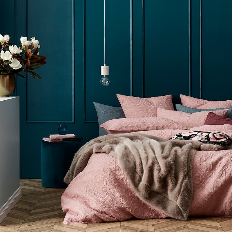 Malta Blush Quilted Quilt Cover Separates