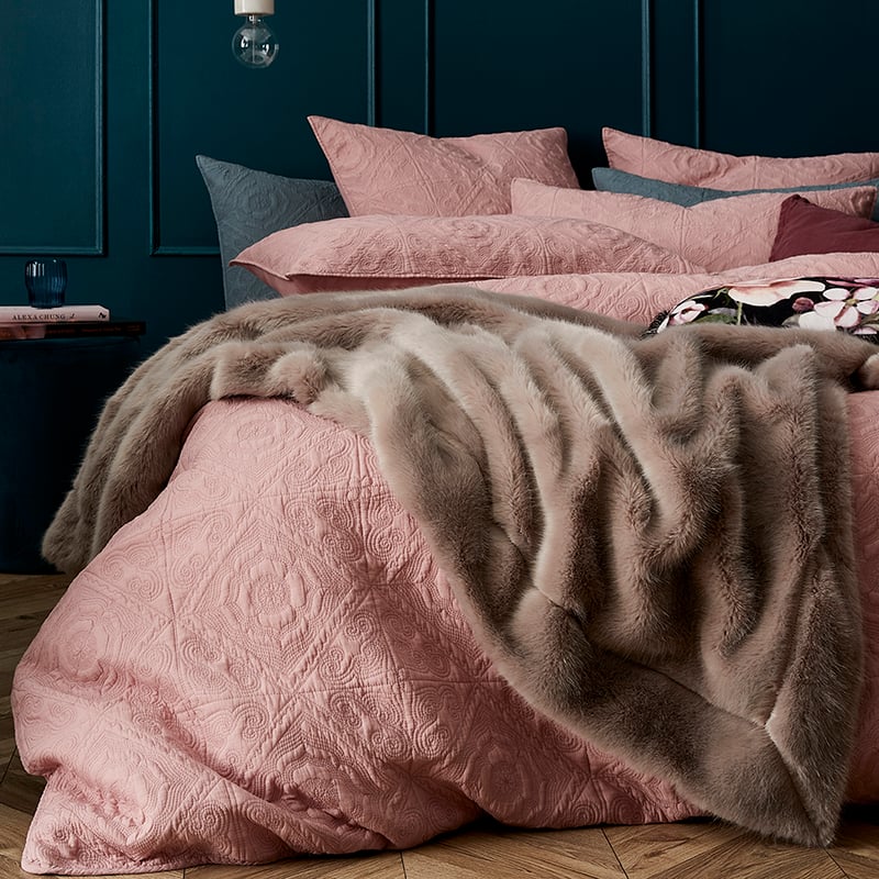 Malta Blush Quilted Quilt Cover Separates