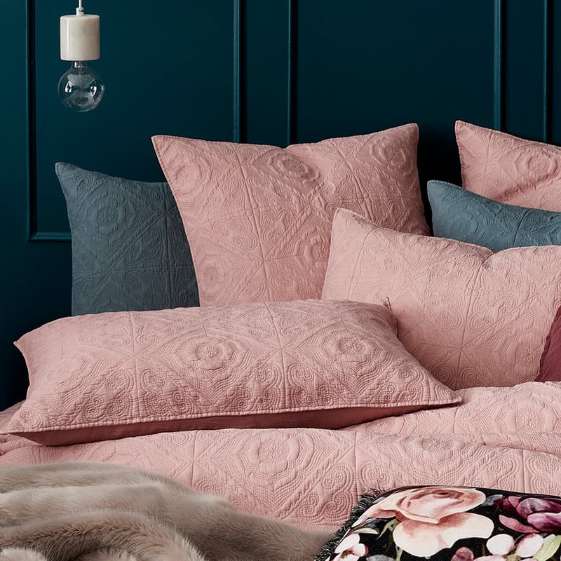 Malta Blush Quilted Quilt Cover Separates