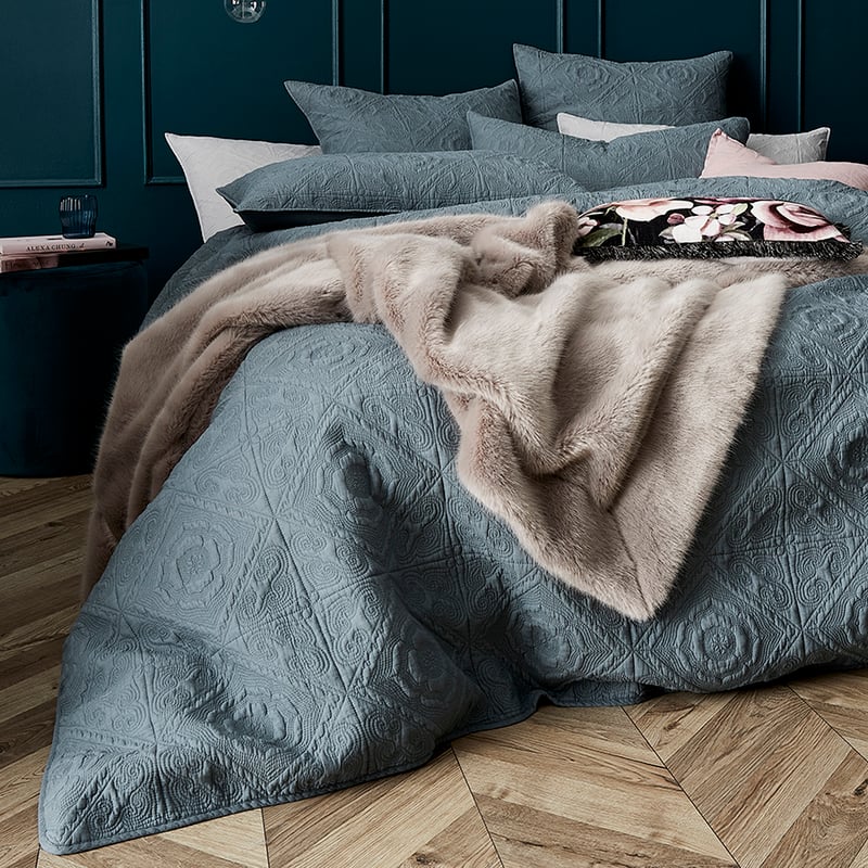 Malta Sage Quilted Quilt Cover Separates