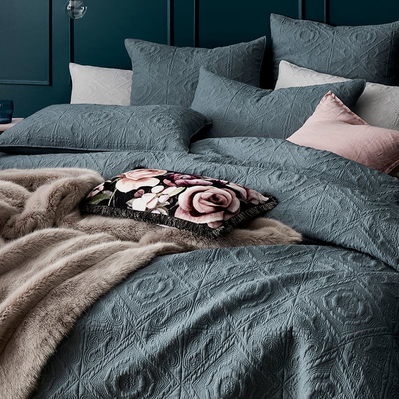 Malta Sage Quilted Quilt Cover Separates