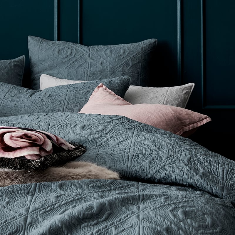 Malta Sage Quilted Quilt Cover Separates