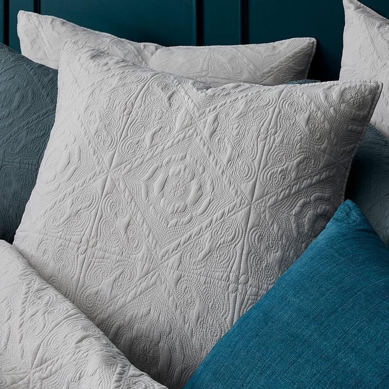 Malta Silver Quilted Quilt Cover Separates