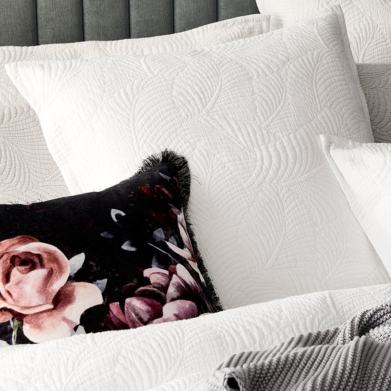 Silver Fern White Quilt Cover Separates