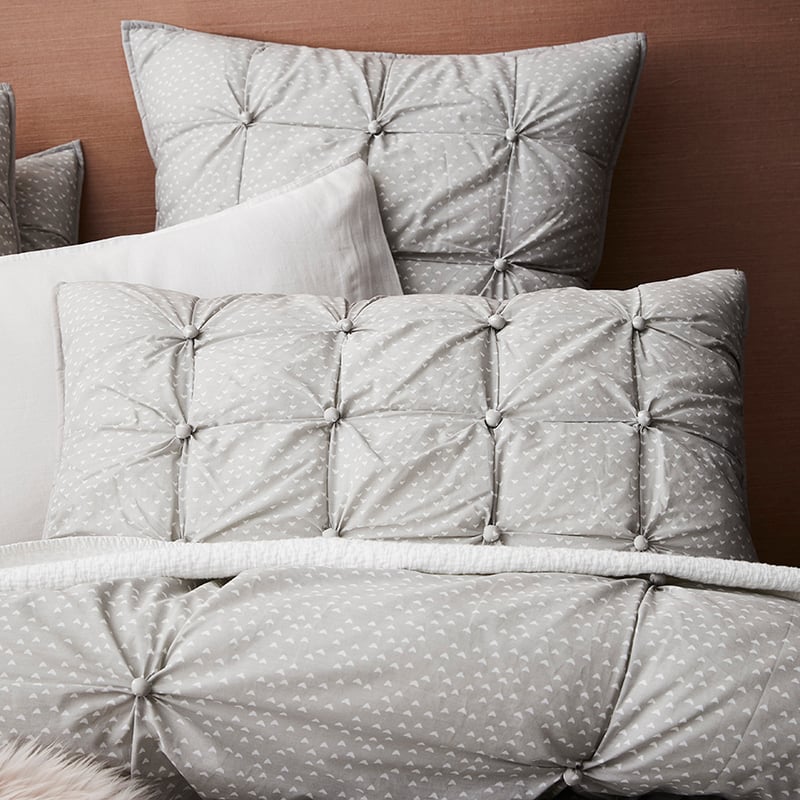 Dahli Grey Quilted Quilt Cover Separates