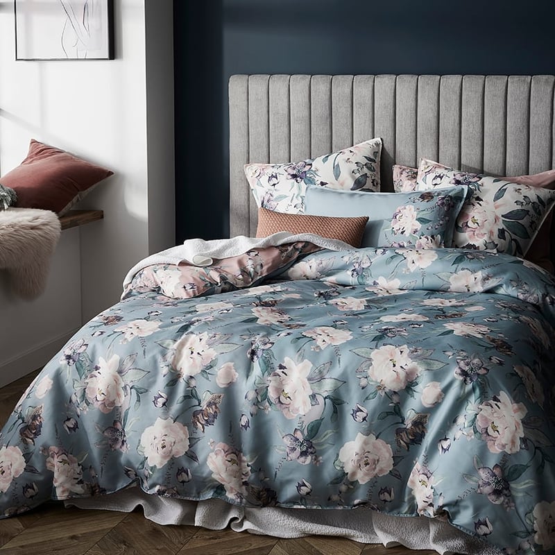 Winter Romance Fog Quilt Cover Set + Separates