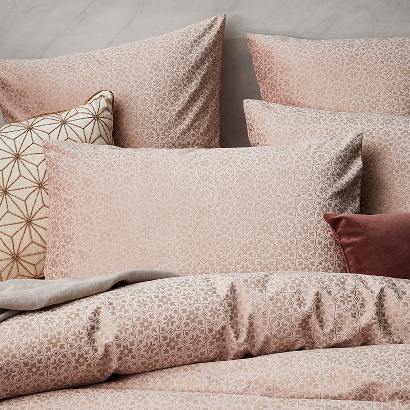 Gatsby Velvet Dusty Pink Quilt Cover Set + Separates