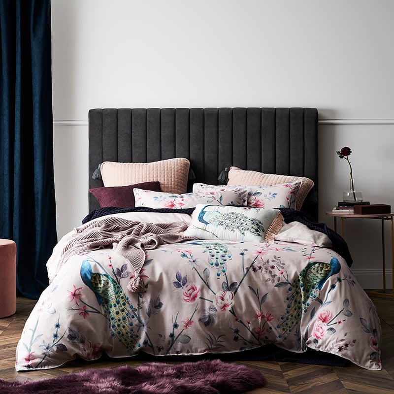 Proud Peacock Orchid Quilt Cover Set + Separates
