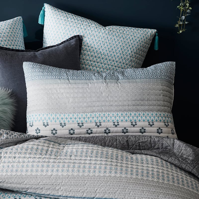 Havana Blue Quilted Quilt Cover Separates