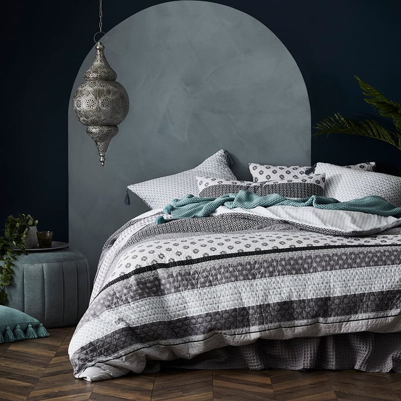 Havana Grey Quilted Quilt Cover Separates