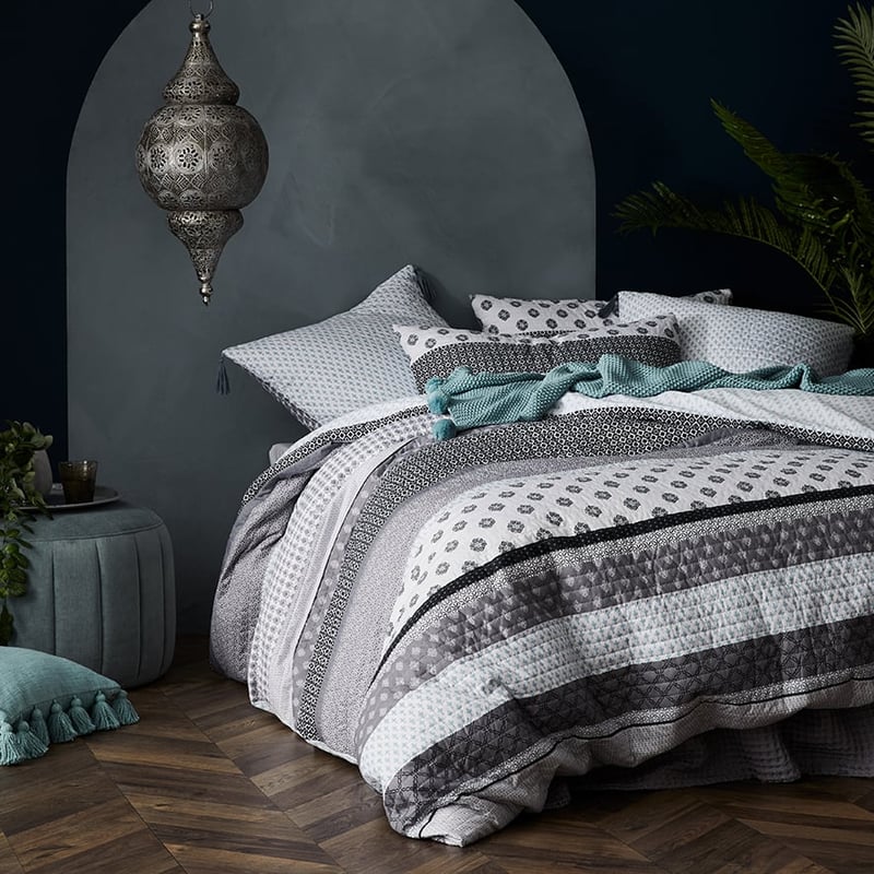 Havana Grey Quilted Quilt Cover Separates