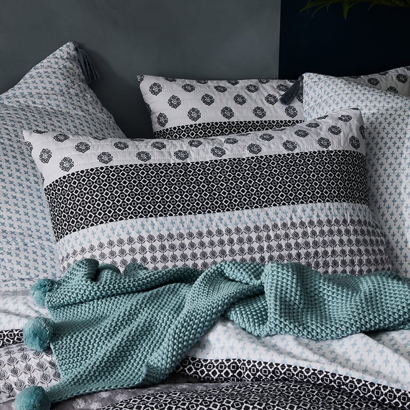 Havana Grey Quilted Quilt Cover Separates