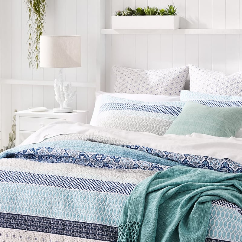 Lucia Azure Quilted Quilt Cover Separates
