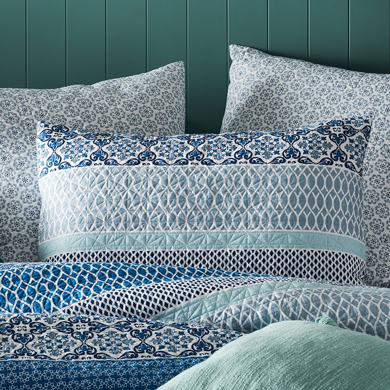 Lucia Navy Quilted Quilt Cover Separates