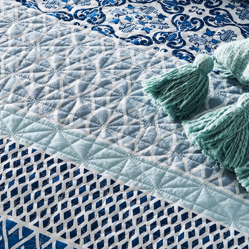 Lucia Navy Quilted Quilt Cover Separates