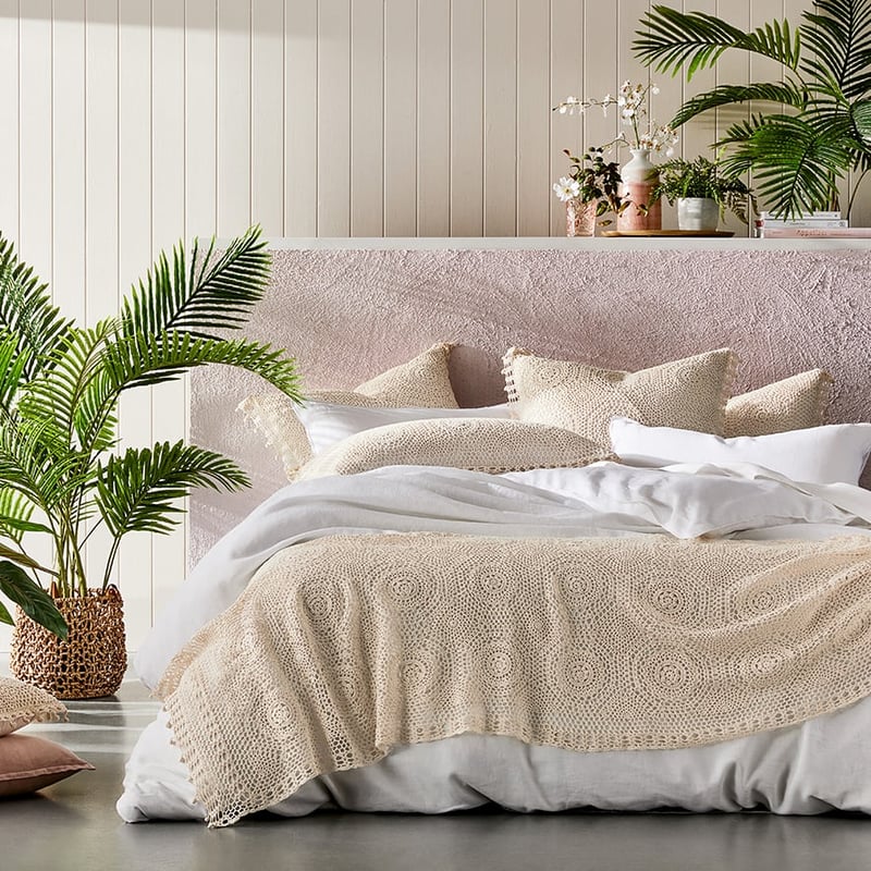 Crochet Natural Bed Runner