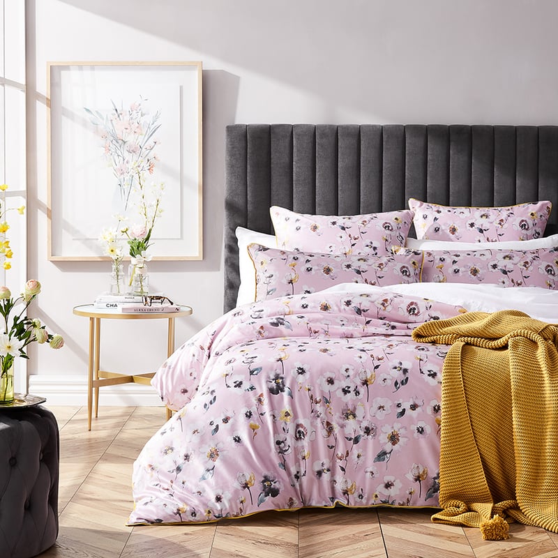 Pansy Velvet Rose Quilt Cover Set + Separates