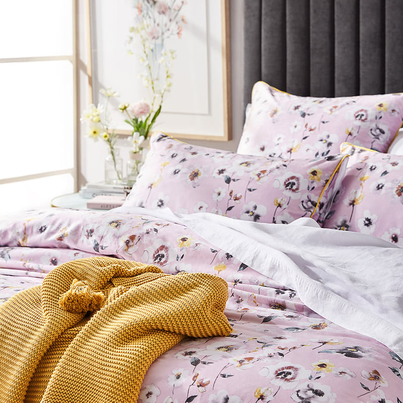 Pansy Velvet Rose Quilt Cover Set + Separates