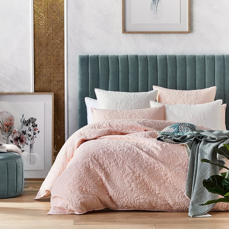 Selma Pink Quilted Quilt Cover Separates