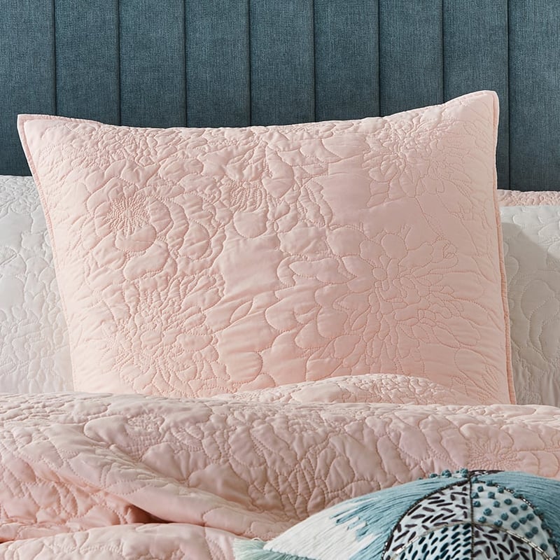 Selma Pink Quilted Quilt Cover Separates
