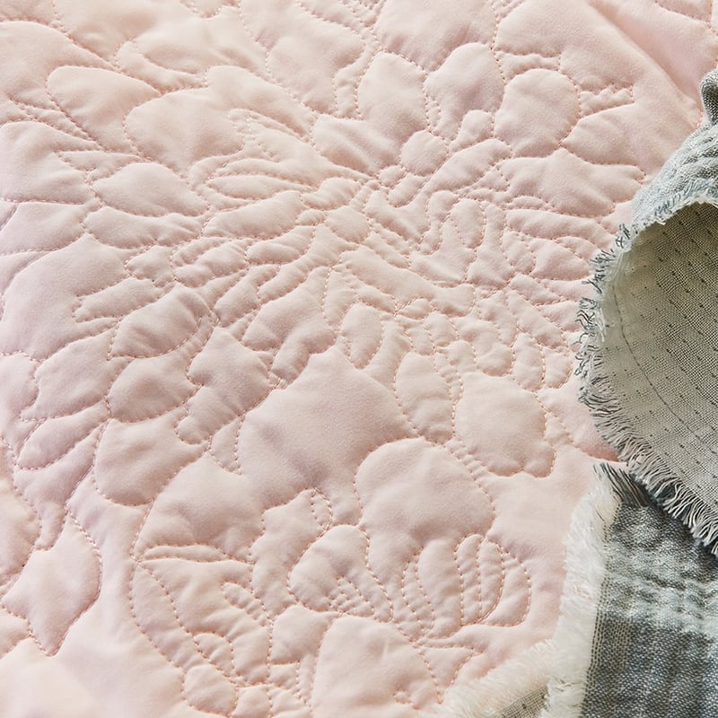 Selma Pink Quilted Quilt Cover Separates