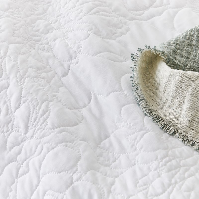 Selma White Quilted Quilt Cover Separates