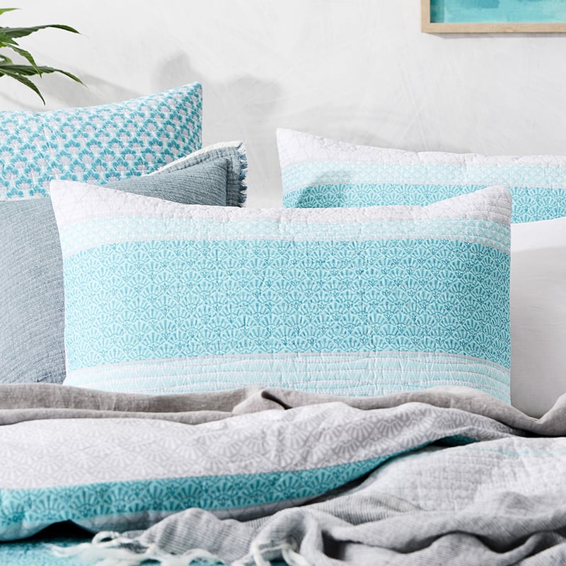 Malibu Blue Quilted Quilt Cover Separates