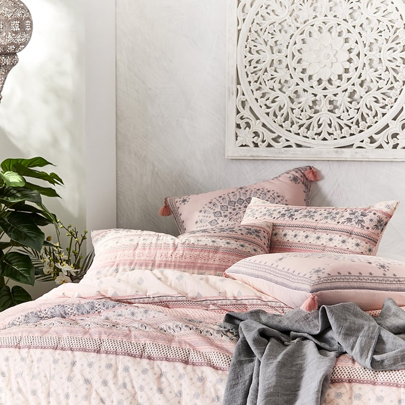 Gypsy Blush Quilted Quilt Cover Separates