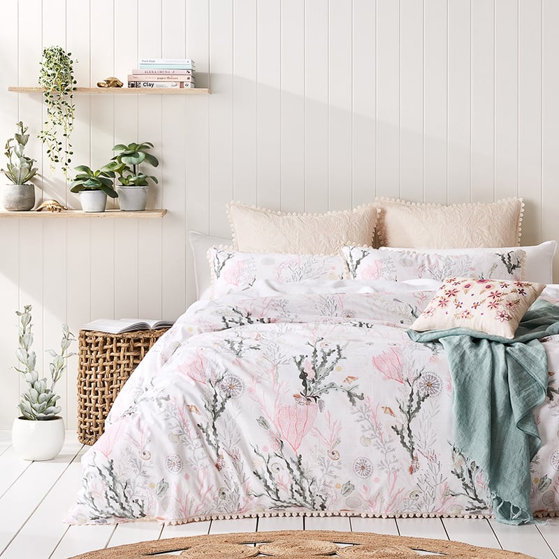Whitehaven Pink Quilt Cover Set + Separates