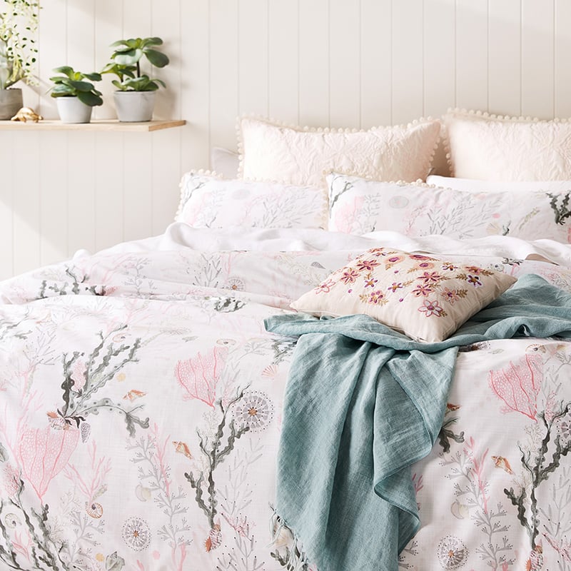 Whitehaven Pink Quilt Cover Set + Separates