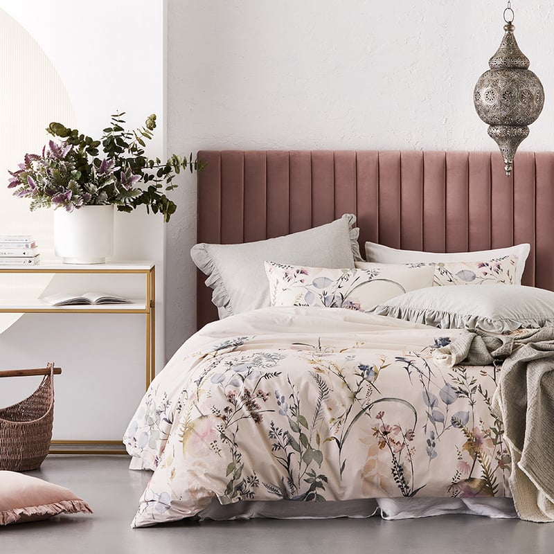 Bouquet Blush Quilt Cover Set + Separates
