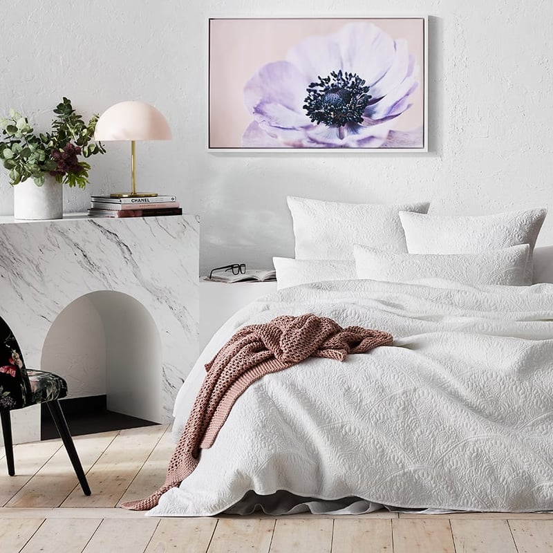 Avery White Quilted Quilt Cover Separates