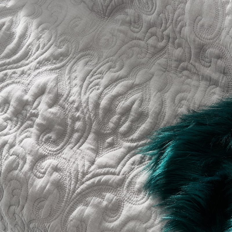 Ella Silver Quilted Quilt Cover Separates