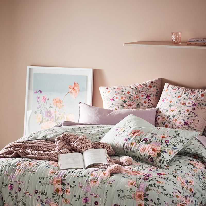 Precious Floral Sky Quilt Cover Separates