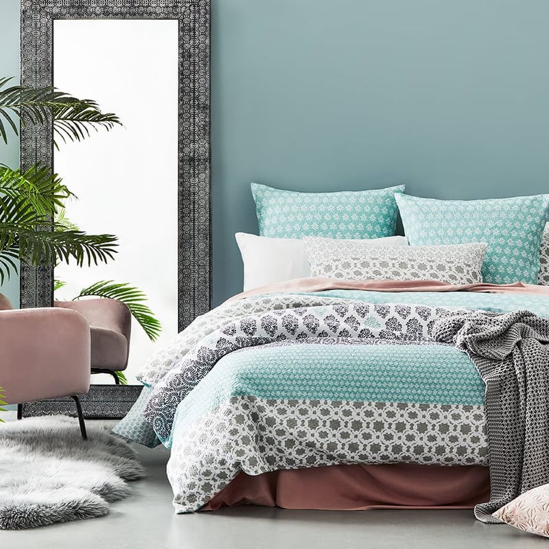 Azure Quilted Blue Quilt Cover Separates