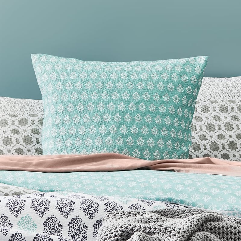 Azure Quilted Blue Quilt Cover Separates