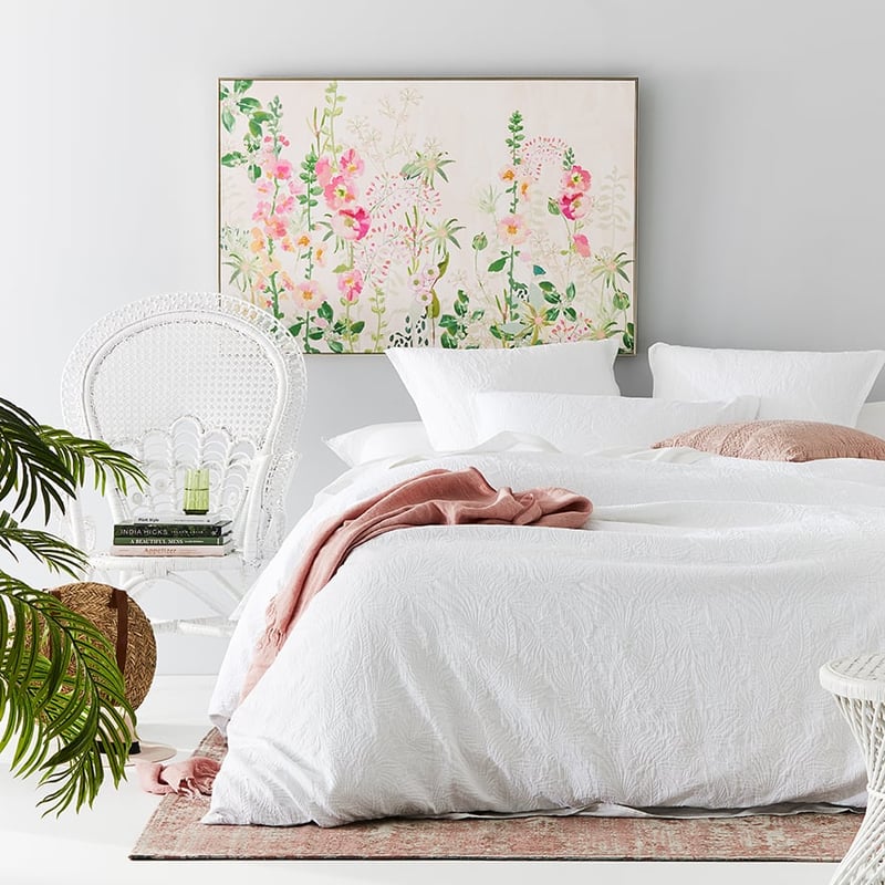 Java Matelasse White Quilt Cover Separates