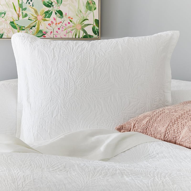 Java Matelasse White Quilt Cover Separates