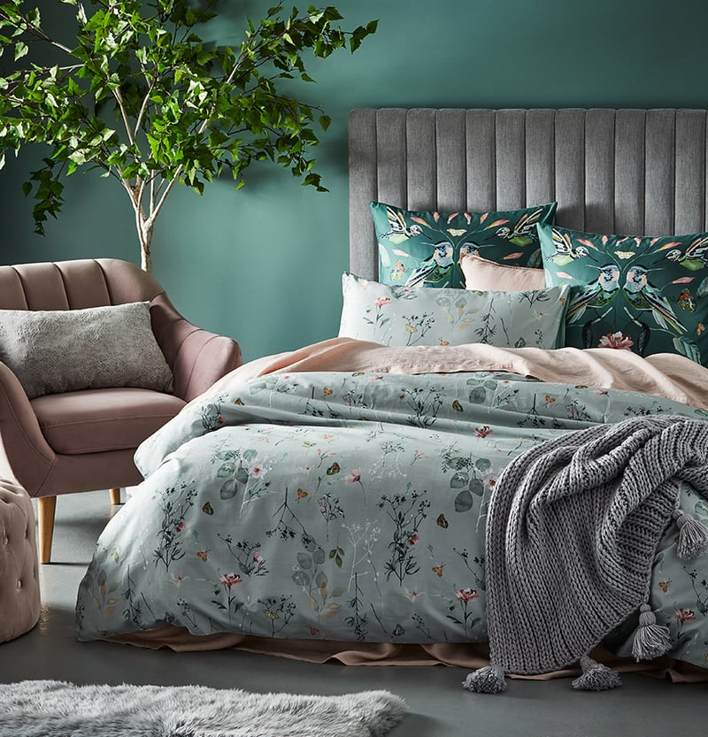 Wildflower Sage Quilt Cover Set + Separates