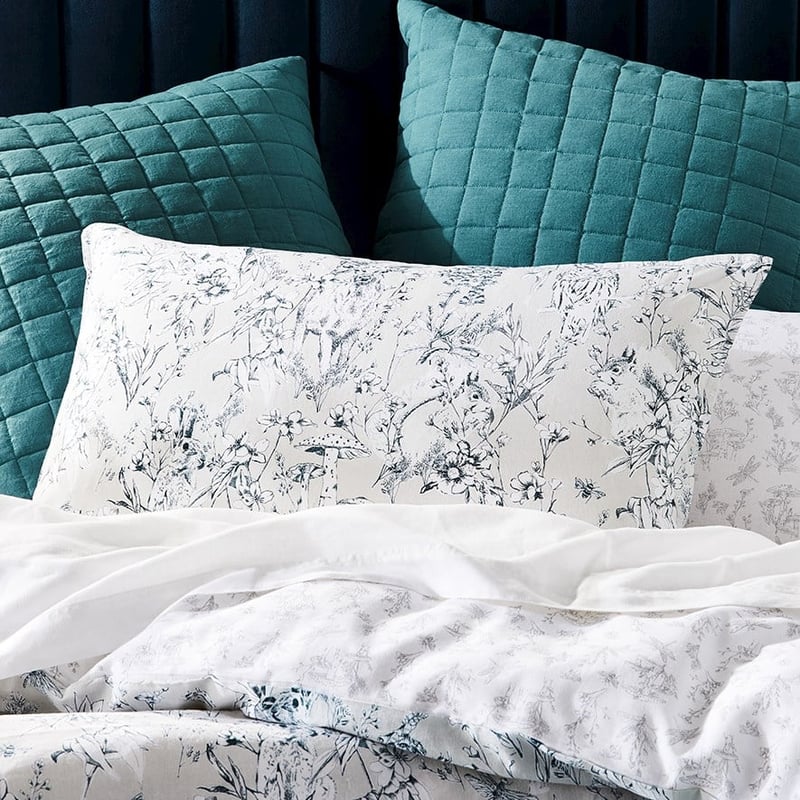 Woodland Steel Blue Quilt Cover Set + Separates