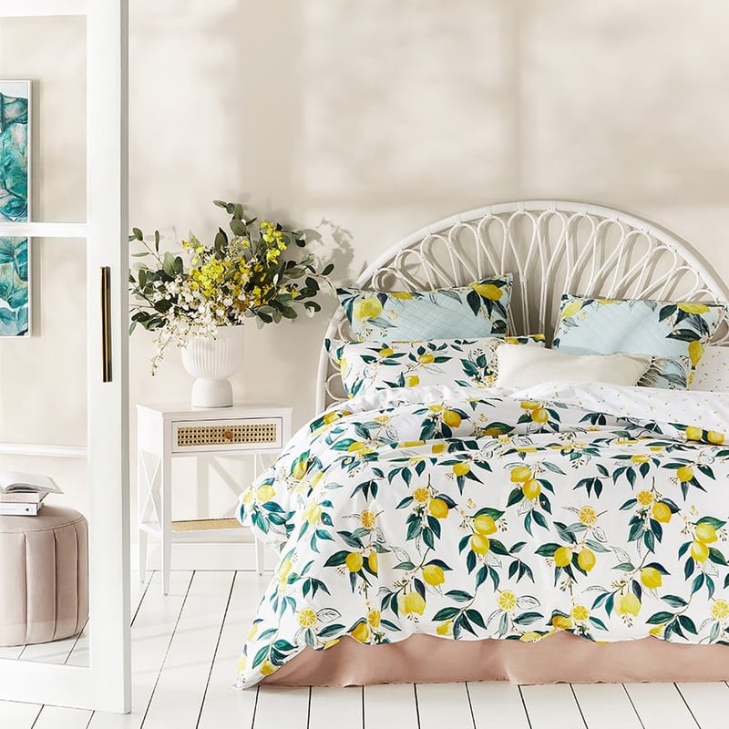 Citron Lemon Quilt Cover Set + Separates