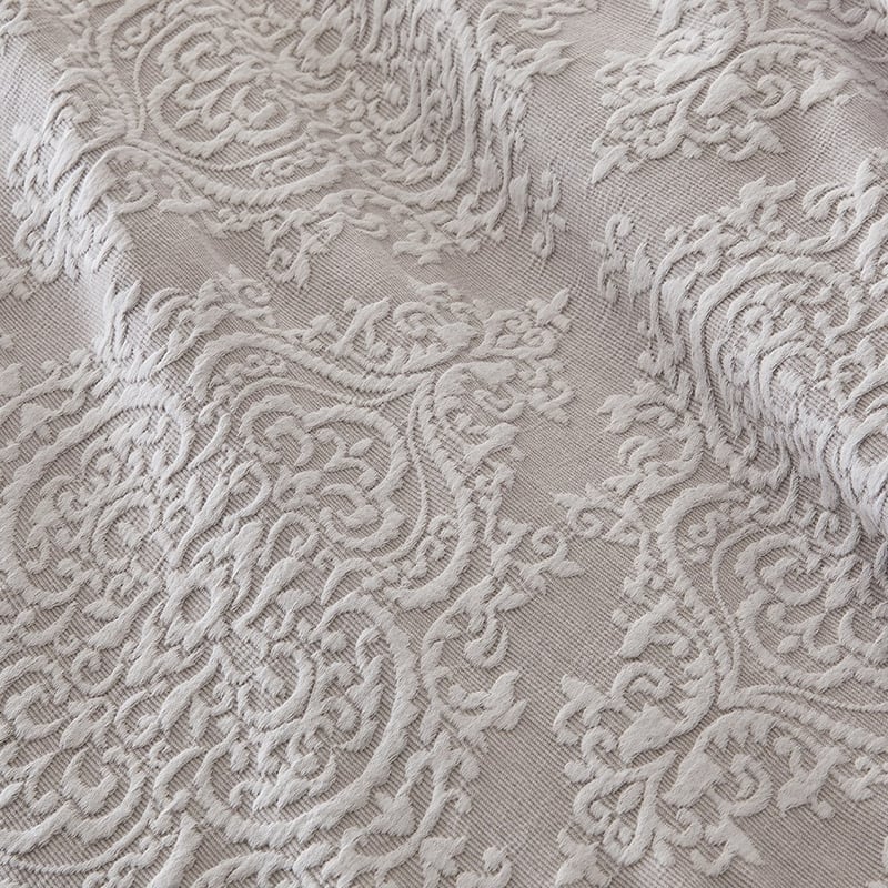 Adeline Jacquard Silver Quilt Cover Set Separates