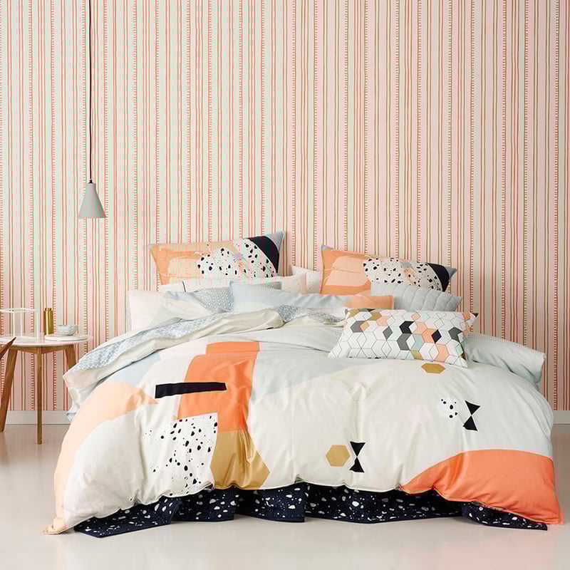 Rebecca Judd Loves Galerist Salmon Quilt Cover Set + Separates