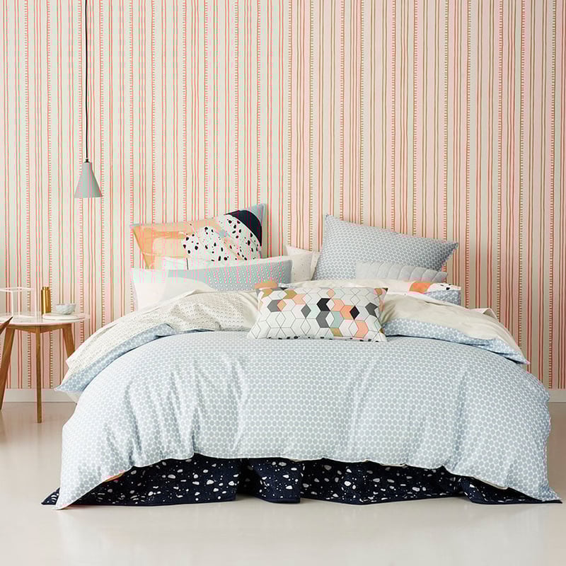 Rebecca Judd Loves Galerist Salmon Quilt Cover Set + Separates