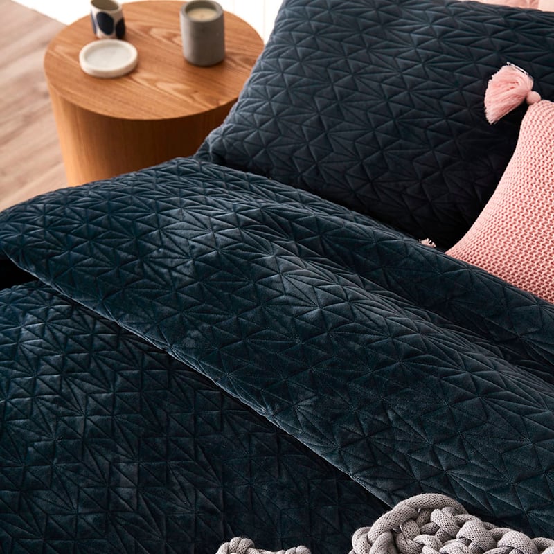 Rebecca Judd Loves Lush Midnight Quilted Quilt Cover Separates