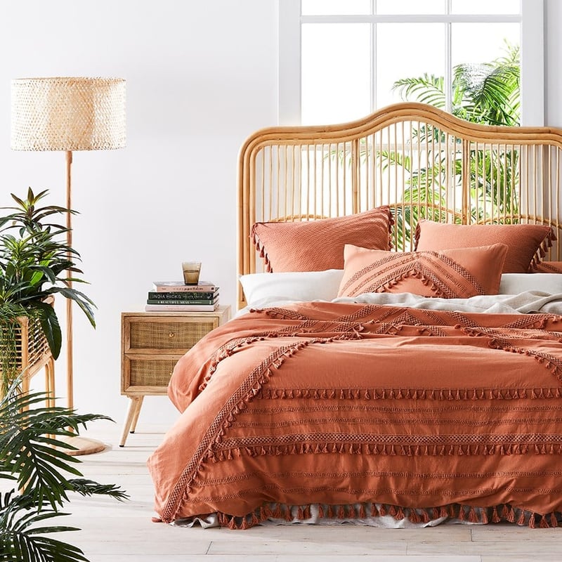 Rebecca Judd Loves Como Terracotta Quilt Cover Separates